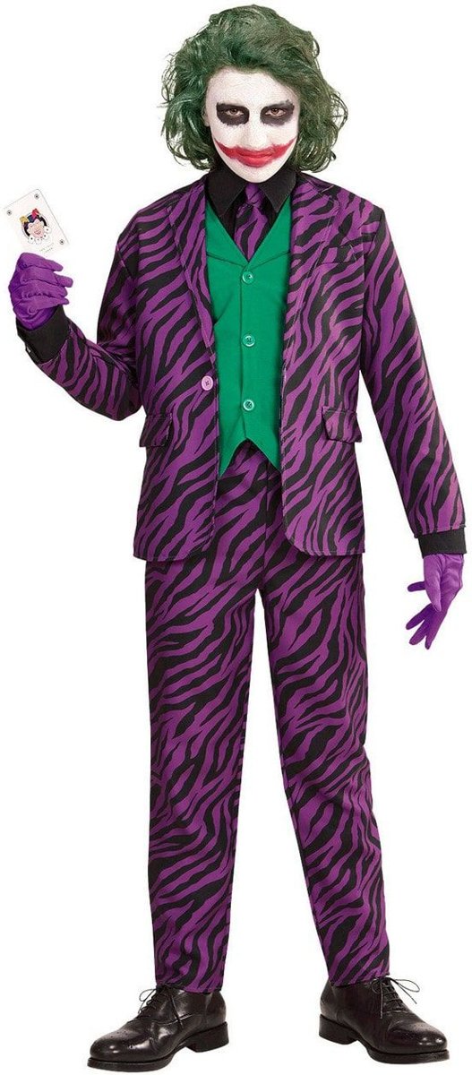 Joker Kostuum | Classy Joker | Jongen | Maat 116 | Carnaval kostuum | Verkleedkleding